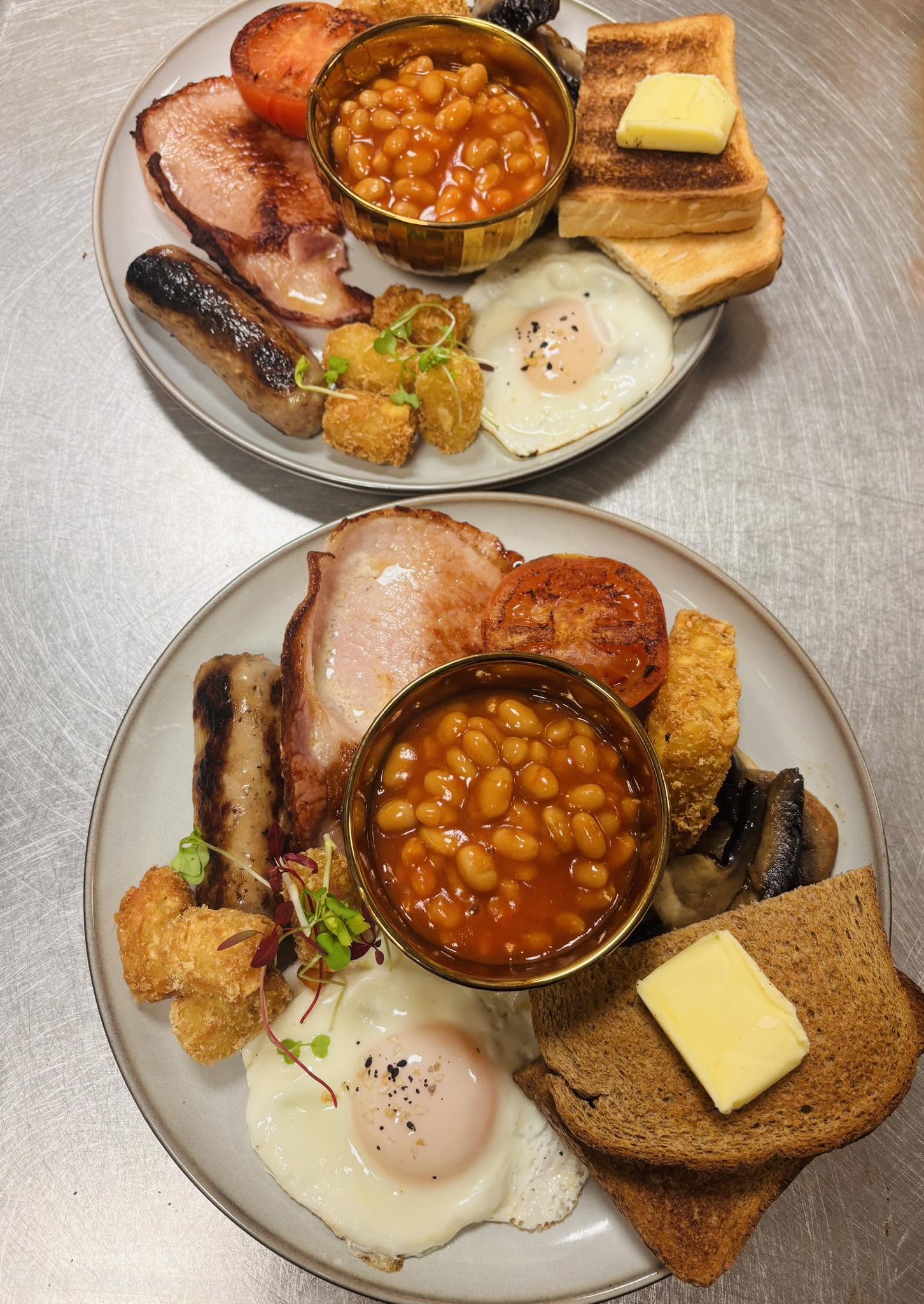 Breakfast plates served at the Innovation Hub café
